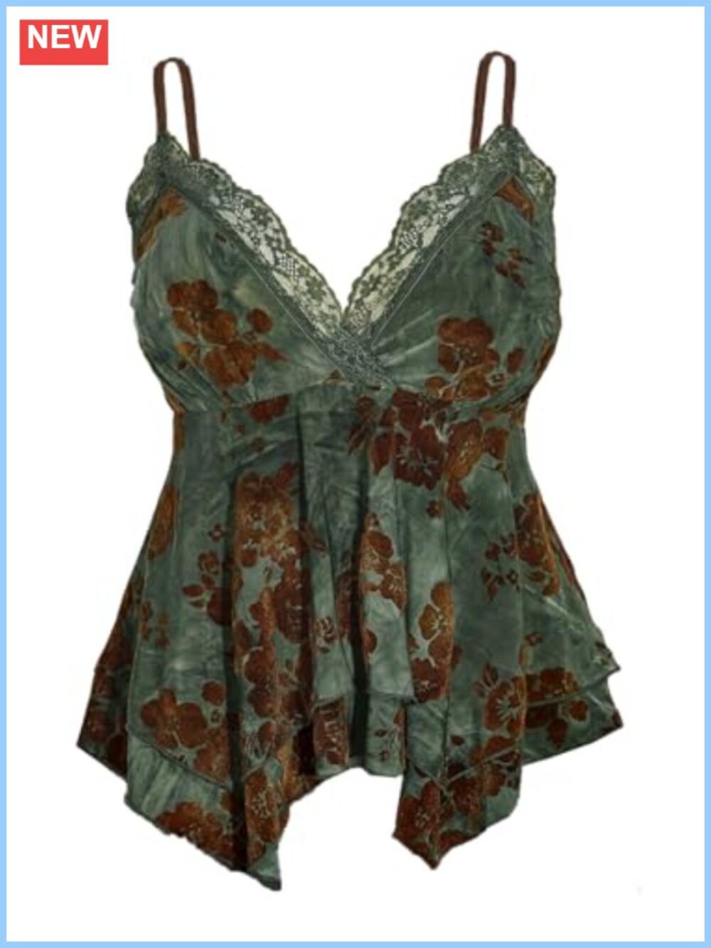 Plus Size Babydoll Top Asymmetrical Tiered Hem Low Back Sleeveless